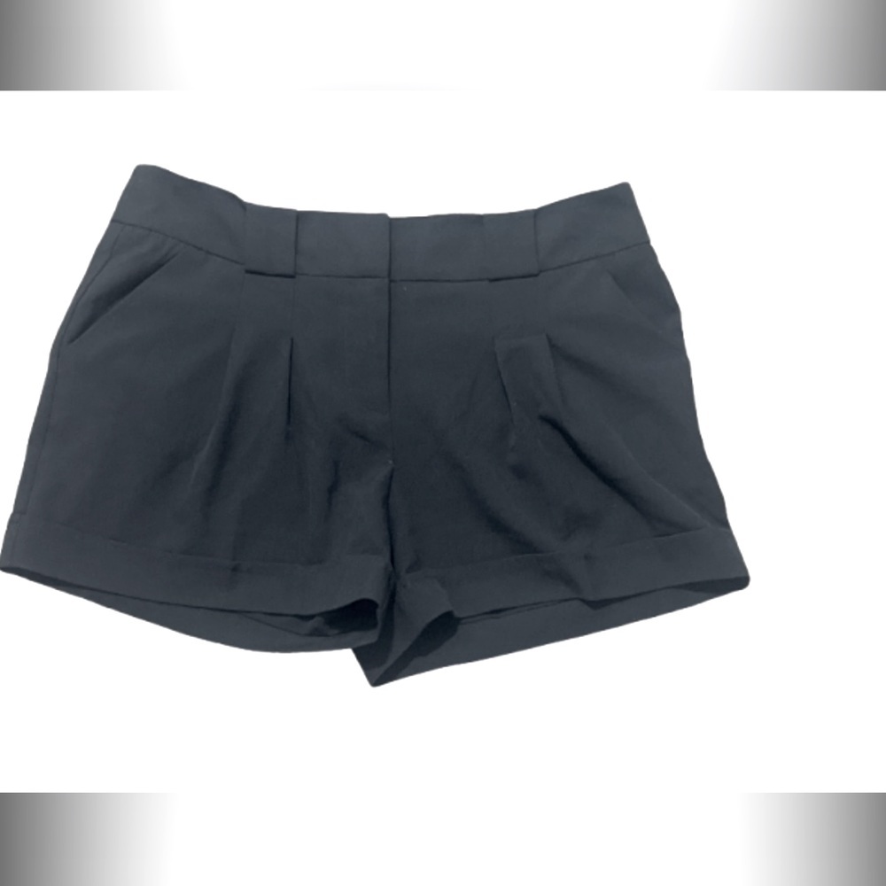 XOXO Elegant Black Pleated Dress Shorts with pockets